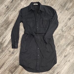 EVERLANE Black Shirt Dress